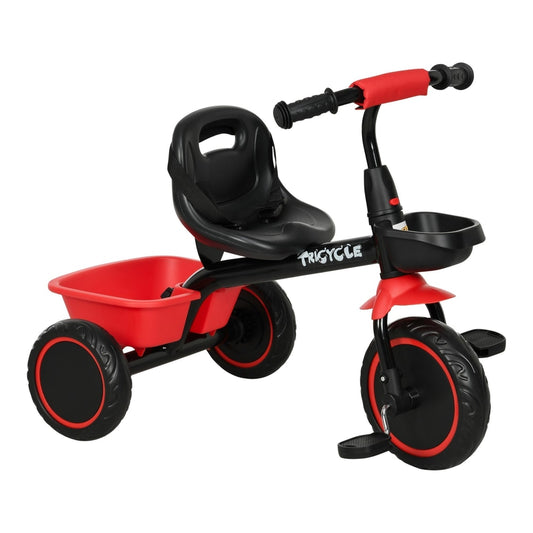 AIYAPLAY Kids Trike for 2-5 Years with Adjustable Seat shown from a side angle on a white background