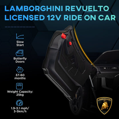 Close up of the black ride-on car door and features