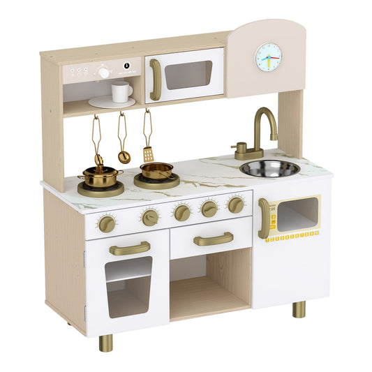 AIYAPLAY Play Kitchen in White
