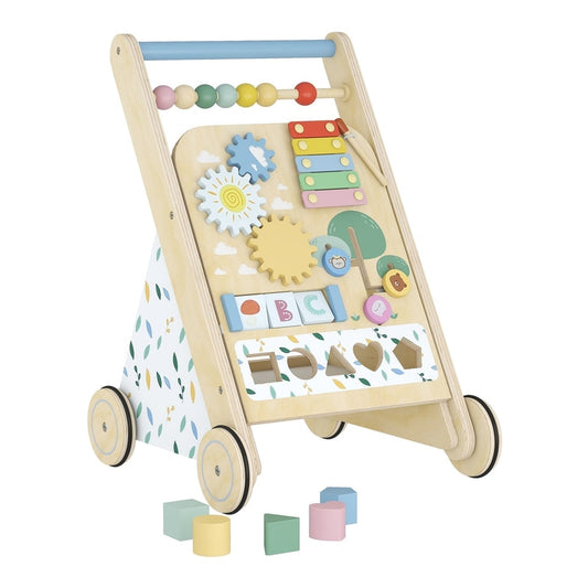AIYAPLAY Wooden Baby Walker in a Natural Wood Finish