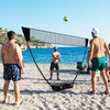 All-In-One Portable Badminton Net Set with Storage Base-Black