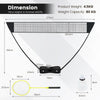 All-In-One Portable Badminton Net Set with Storage Base-Black