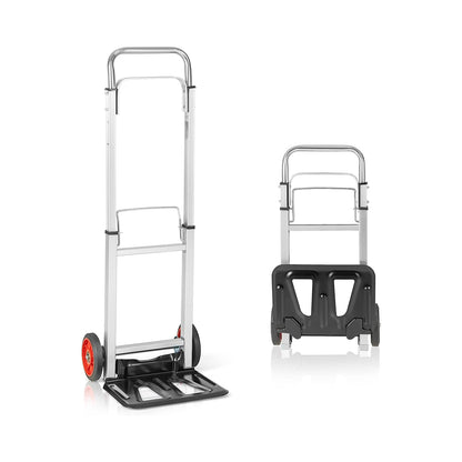 Aluminium Sack Truck Barrow with adjustable handle for moving shopping travel