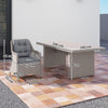 Outsunny Seven-Piece Rattan Dining Set - Mixed Grey