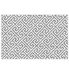 Outsunny Outdoor Rug Reversible Mat Plastic Straw Rug Portable RV Camping Mat for Garden Picnic Indoor, 152x243cm, Light Grey