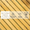 Outsunny Rollable Wooden Garden Pathway Weather-Resistant Walk Way for Wedding Party Pathways 185 x 60 cm
