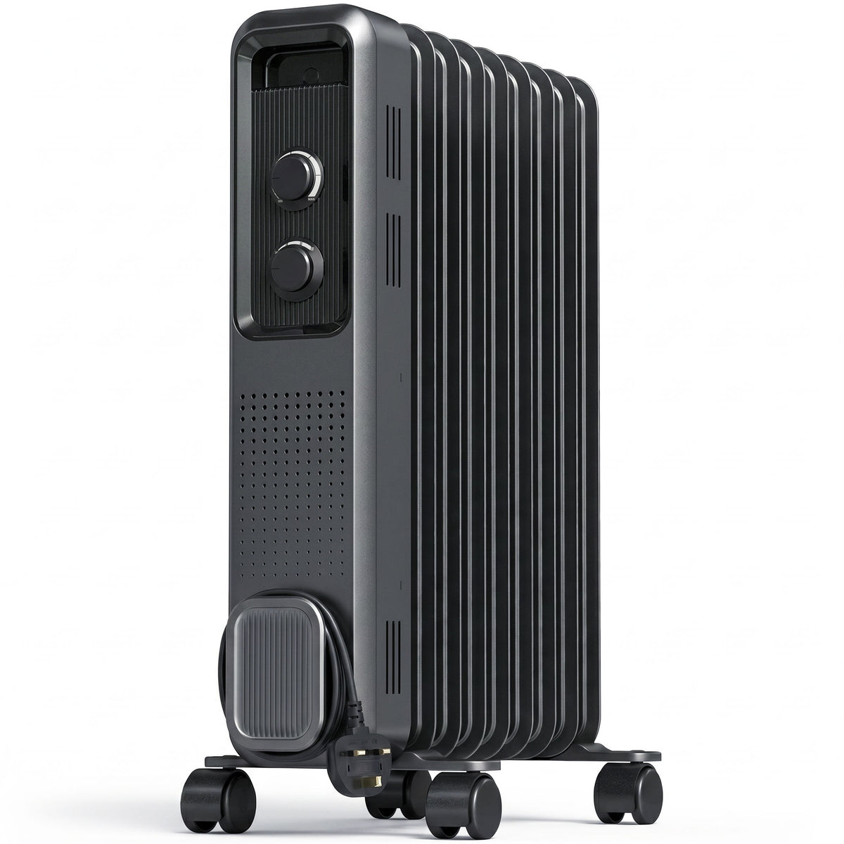 HOMCOM 2000W Oil Filled Radiator in Grey