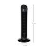 HOMCOM Tower Fan for Bedroom Cooling, 30 Inch Electric 70Â° Oscillating Fan with 3 Speed Settings, Standing Floor Fan for Home Office Indoor, Black