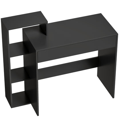 HOMCOM Desk with Storage in Black