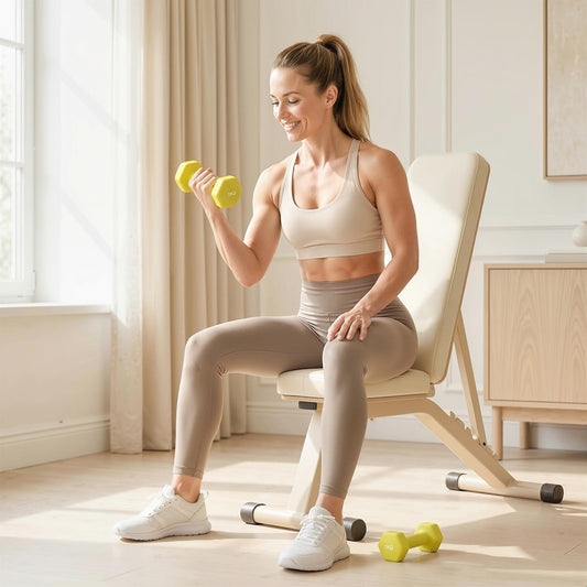 SPORTNOW 2 x 1kg Hexagonal Dumbbells Weights Set in Yellow