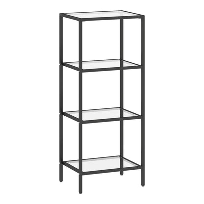 HOMCOM 4-Tier Shelving Unit in Black