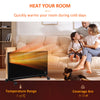 HOMCOM POWER Convector Radiator, Energy Saving Freestanding or Wall-mounted Heating with 2 Heat Settings Safety Cut-Off, Black