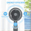 HOMCOM Pedestal Air Circulation Fan with Oscillating, Light Off, Grey