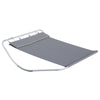 Outsunny Rocking Sun Lounger, Double Garden Lounger Sunbed with Headrest Pillows, Texteline Outdoor Rocking Chair Swing Hammock Daybed with Metal Frame for Patio, Terrace, 212 x 175 x 60 cm, Grey