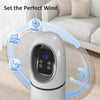 HOMCOM Tower Fan for Bedroom, Standing Floor Fan with Oscillating, 3 Modes, 3 Speeds, 24 Hour Timer, White