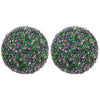 HOMCOM Set of Two Artificial Boxwood Balls Plants - Purple