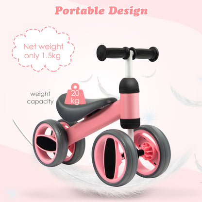 The balance bike floating against a soft background with weight capacity information