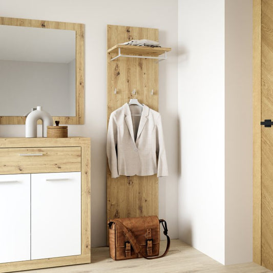 Baccio 45cm Wall Coat Panel (BCCD701) in Artisan Oak