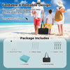 Beach Tent Sun Shelter with 4 Sandbags and UPF 50+ Protection-Green