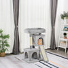PawHut Cat Tree for Indoor Cats 81cm Cat Scratching Post Scratch Board Kitten Tower Climbing Frame Grey