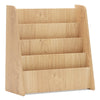 4-Tier Kids Bookshelf with Deep Compartments for Kids Bedroom-Natural