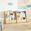 4-Tier Kids Bookshelf with Deep Compartments for Kids Bedroom-Natural