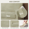 HOMCOM Two-Seater Velvet-Feel Sofa - Beige