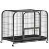 PawHut Heavy Duty Dog Crate,93 x 58 x 76 cm, Large Dog Cage for Small to Medium Breeds