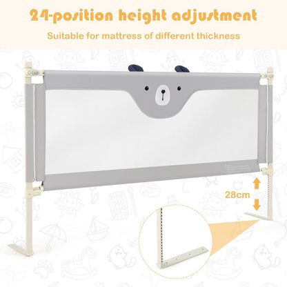 142/175CM Toddler Infant Security Guardrail with Double Lock-Size 2