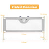 142/175CM Toddler Infant Security Guardrail with Double Lock-Size 2