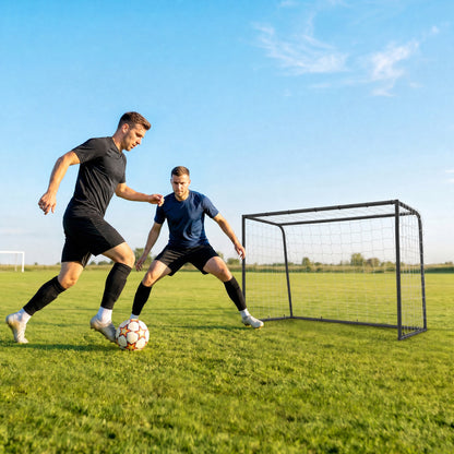 SPORTNOW Football Goal in Black