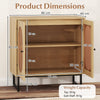 Buffet Cabinet Rattan Storage Cabinet Boho Sideboard-Natural
