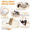 4-in-1 Large Wooden Cat Tower with Space Capsule Nest and Sisal Scratching Posts