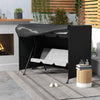 Outsunny 205 x 124cm Three-Seater Swing Chair Protective Cover Black