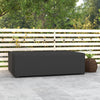 Outsunny Outdoor Garden Furniture Cover Waterproof, Anti-UV 600D Heavy Duty Oxford Fabric Patio Furniture Cover for Rectangular Sofa Table Set, Black, 245 x 165 x 66 cm