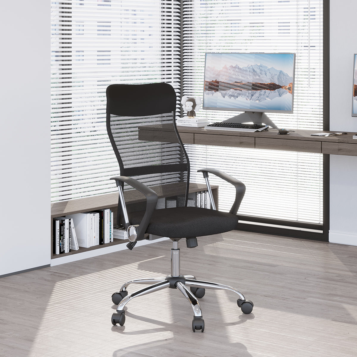 HOMCOM Ergonomic Office Chair in Black