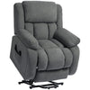 HOMCOM Recliner Armchair Lift Chair, Electric Recliner Chair with Vibration Massage and Heat, Wide Seat, USB Port, Grey