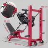 SPORTNOW Leg Press Machine with Wheels and Calf Block, Adjustable Squat Machine for Home Gym, 455KG Capacity
