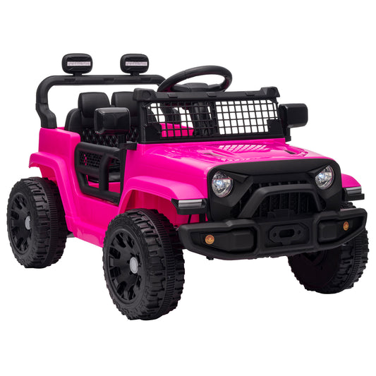 AIYAPLAY 12V Electric Car for Kids with Remote in Pink