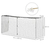 HOMCOM Extendable Fire Guard Screen, Freestanding Fire Screen Spark Guard, Folding Fireplace Cover, Wire Mesh, Child & Pet Safety Barrier for Fireplaces, 81.5-160cm, Black