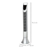 HOMCOM 36'' Freestanding Tower Fan, 3 Speed 3 Mode, 7.5h Timer, 70 Degree Oscillation, LED Panel, 5M Remote Controller, Silver