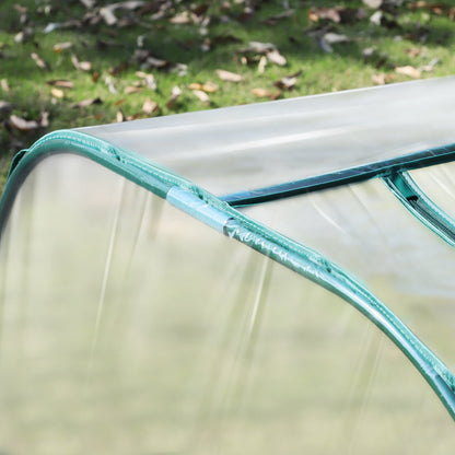 Outsunny 395 x 100 cm Low Tunnel Greenhouse - Clear