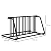 DURHAND Bike Stand, Double-sided Bike Rack Floor Stand for 6 Bicycles, Kids/Mountain/Road Bikes Garage Indoor Outdoor Use