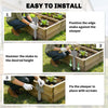 Outsunny 20 Pack Railway Sleeper Brackets, 41 cm Heavy Duty Galvanised Steel Sleeper Stakes with Screws and Gloves