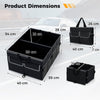 Car Trunk Organizer 48L Collapsible Cargo Storage Box-Black