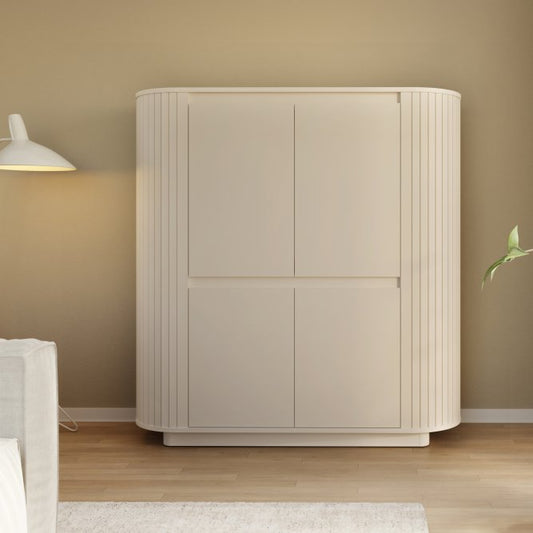 Chikuma Highboard Cabinet 162cm (CHKK621) in Sand
