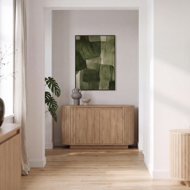 Chikuma Sideboard Cabinet 162cm in Wild Natural Oak