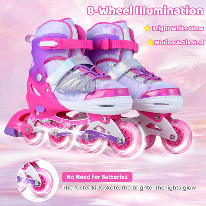 Children Roller Blades in Pink