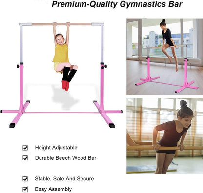 The yoga accessory shown in a collage with children using it and a list of features