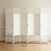 HOMCOM 6 Panel Folding Room Divider, Privacy Screen, Paravent Partition Separator for Living Room, Bedroom, White